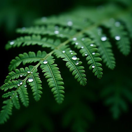 Rain Kissed Fern Leaf Textureの素材