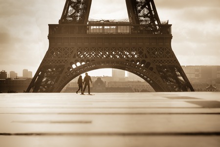 View of the Eiffel Tower, Paris, France