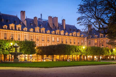 Place des Vosges in the Marais district of Parisのeditorial素材