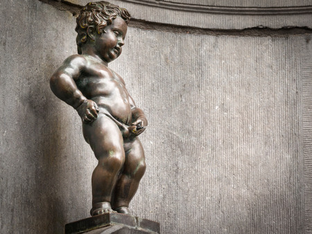 Mannekene Pis statue, Brusselsのeditorial素材