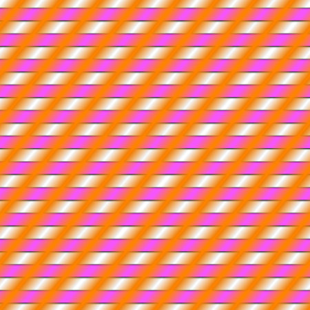 Seamless pattern of orange and pink stripes on a white backgroundの写真素材