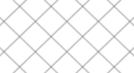A repeating geometric pattern of interlocking diamonds formed by textured, dashed lines against a clean white backdrop.の素材