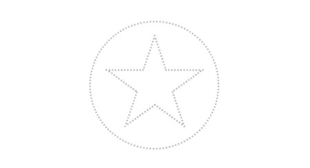 A stylized white starburst emblem is contained within an oval shape, suggesting a badge or logo with intricate details.の素材