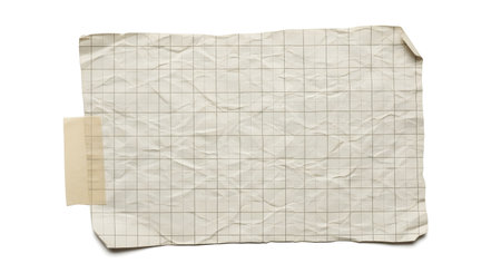 A faded, abstract drawing featuring a grid-like pattern of thin, dark lines on a textured, off-white paper surface.の素材