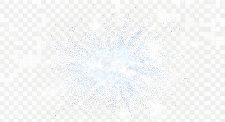 A luminous, ethereal burst of light with soft blue and purple hues, radiating outwards against a transparent background.の素材