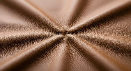 A close-up abstract view of brushed metal with a radial pattern and warm, inviting bronze hues.の素材