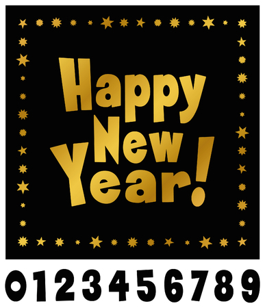 Happy New Year banner.のイラスト素材