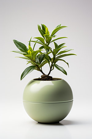 Plant in a pot on a white background. Isolated.の素材