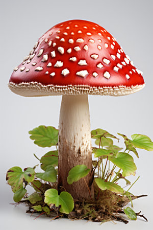 Amanita muscaria, fly agaric or fly amanitaの素材