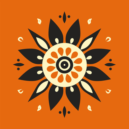 Mandala. Round Ornament Pattern. Vintage decorative elements. Hand drawn background. Islam, Arabic, Indian, ottoman motifs.のイラスト素材