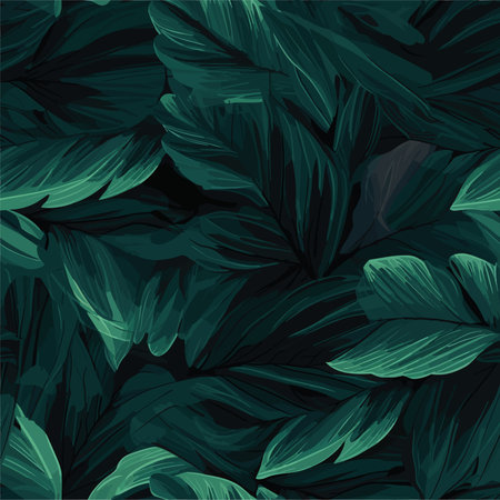 Seamless pattern with monstera leaves. Vector illustration for your designのイラスト素材