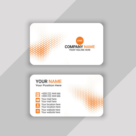 I will do professional business card or visiting card, business card or visiting card designのイラスト素材