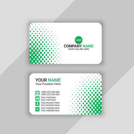 Modern Creative and Clean Business Card Template. Vector Illustration EPS10のイラスト素材