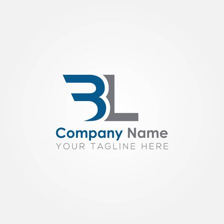 Initial BL Letter Logo With Creative Modern Business Typography Vector Template. Creative Abstract Letter BL Logo Designのイラスト素材