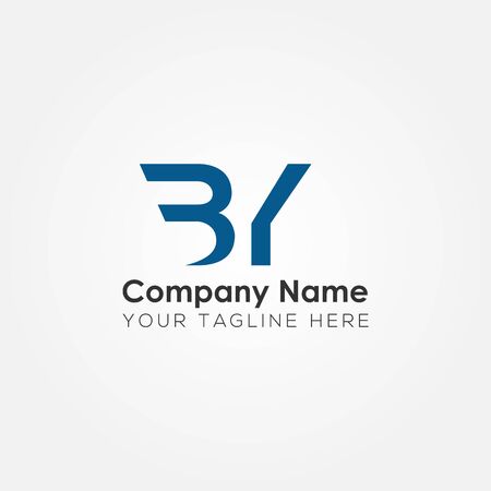 Initial BY Letter Logo With Creative Modern Business Typography Vector Template. Creative Abstract Letter BY Logo Designのイラスト素材