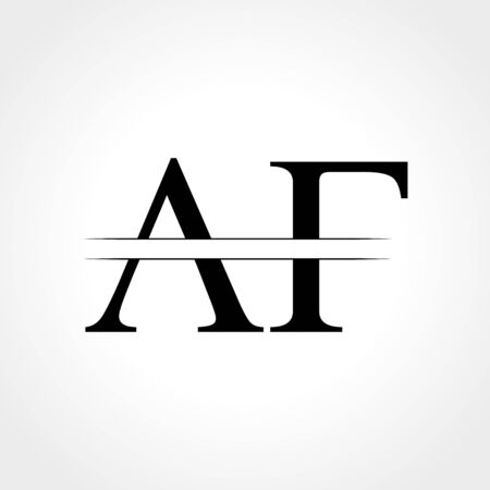 Initial AF Letter Logo With Creative Modern Business Typography Vector Template. Creative Abstract Letter AF Logo Designのイラスト素材