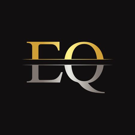 Initial EQ Letter Linked Logo Business Vector Template. Creative Letter EQ Logo Designのイラスト素材