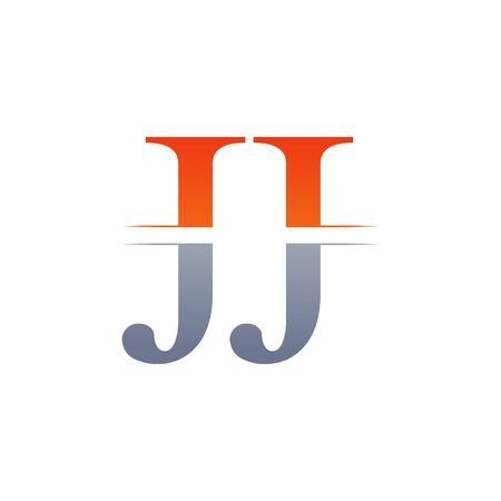 JJ letter Type Logo Design vector Template. Abstract Letter JJ logo Designのイラスト素材