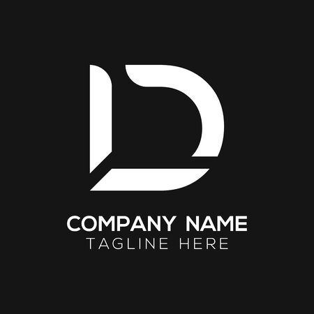 Initial LD letter Business Logo Design vector Template. Abstract Letter LD logo Designのイラスト素材