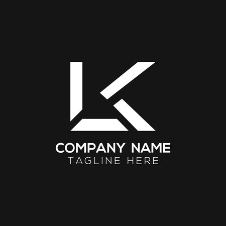 Initial LK letter Business Logo Design vector Template. Abstract Letter LK logo Designのイラスト素材