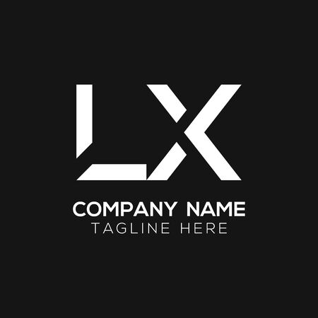 Initial LX letter Business Logo Design vector Template. Abstract Letter LX logo Designのイラスト素材