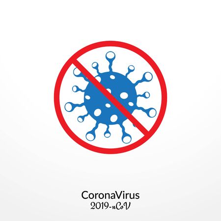 Coronavirus disease (COVID-19) Icon Illustration.のイラスト素材