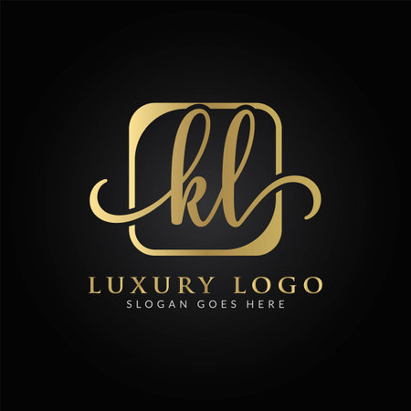 Vector Of Linked Letter Kl Logo Design Id Royalty Free Image Stocklib