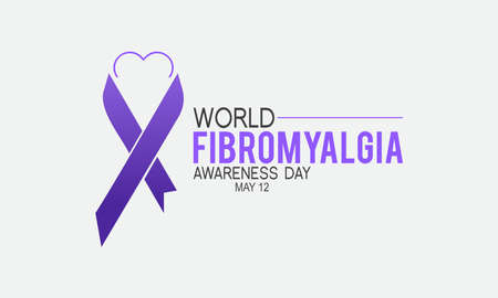World Fibromyalgia Awareness Prevention and awareness Vector Concept. Banner, Poster World Fibromyalgia Awareness Campaign Template.のイラスト素材