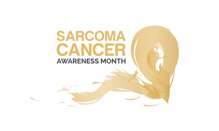 Sarcoma Cancer Awareness Month banner Concept Observed on Every July. Sarcoma Cancer background, Banner, Poster, Card Awareness Campaign Template.のイラスト素材