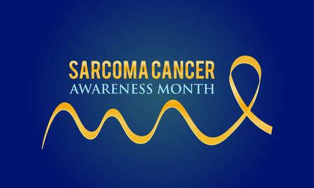 Sarcoma Cancer Awareness Month banner Concept Observed on Every July. Sarcoma Cancer background, Banner, Poster, Card Awareness Campaign Template.のイラスト素材
