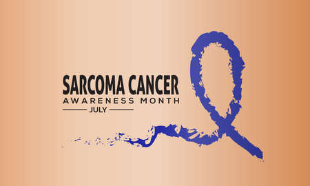 Sarcoma Cancer Awareness Month banner Concept Observed on Every July. Sarcoma Cancer background, Banner, Poster, Card Awareness Campaign Template.のイラスト素材