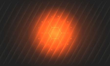 Digital abstract molecule geometric technology background with hexagon. Medical, medicine, science...