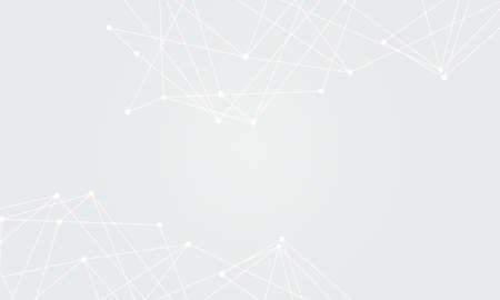 Geometric internet connection. Abstract low poly wire-frame surface science and technology vector background.のイラスト素材