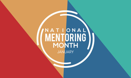 National Mentoring Month - Creative Vector design for banner, poster, tshirt, card.のイラスト素材