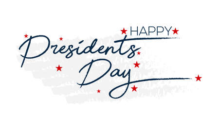 Happy Presidents Day, 21th February. Vector template Design for banner, card, poster, background.のイラスト素材