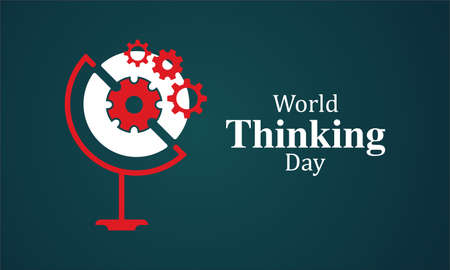 World Thinking Day. Creative concept vector template for banner, card, poster, background.のイラスト素材