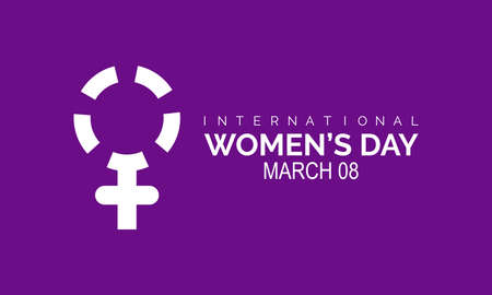 International Women's Day. vector template design for banner, card, poster, background.のイラスト素材
