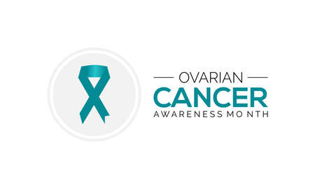 Ovarian cancer awareness Month. vector template design for banner, card, poster, background.のイラスト素材