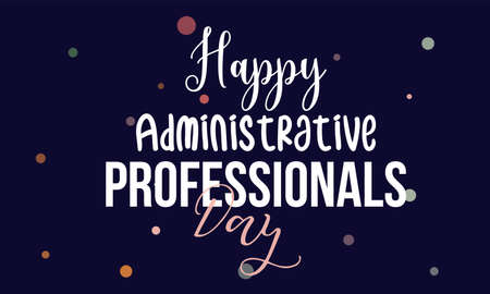 Administrative Professionals' Day. Appreciation template for banner, card, poster, background.のイラスト素材
