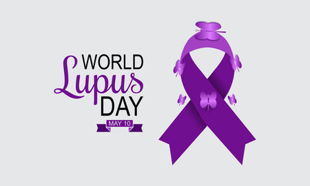World Lupus Day. depth understanding health awareness for banner, poster, card and background design.のイラスト素材