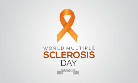 world Multiple Sclerosis day. world raise awareness concept for banner, poster, card and background design.のイラスト素材
