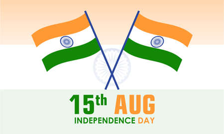independence Day 15th August. Indian Patriotism holiday template for banner, card, poster,...