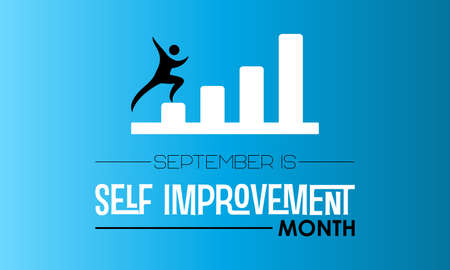 Vector illustration design concept of self improvement month observed on every september.のイラスト素材