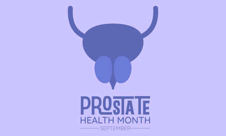 Vector illustration design concept of national prostate health month observed on every September.のイラスト素材