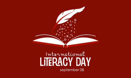 Vector illustration design concept of international literacy day observed on every september.のイラスト素材
