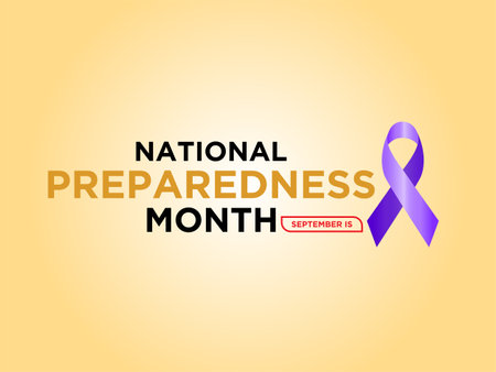 National Preparedness Month Promotes Readiness, Safety, and Collaboration for All Hazards. vector illustration banner template.のイラスト素材