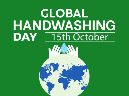 Global Handwashing Day Advocates for Clean Hands, Preventive Care, and a Healthier World Through Awareness and Education. Vector Illustration Template.のイラスト素材