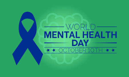 World Mental Health Day Highlights Advocacy, Understanding, and Support for Global Emotional Resilience. Vector Illustration Template.