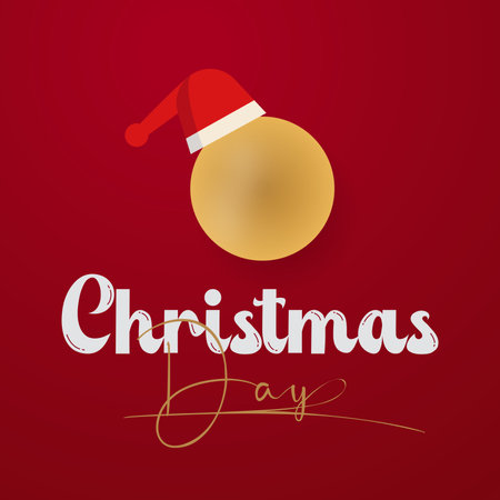 Christmas Day Celebration banner. Joyful Holiday Xmas Party Concept with Festive Decorations, Gifts, and Merry Traditions. background, banner, card, poster design, greeting cards.のイラスト素材