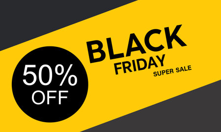 Black Friday Shopping Discount Deals, Savings, and Crowded Stores banner. Vector template for...